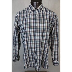 Mizzen + Main Leeward Long Sleeve Button Front Dress Shirt Size XL Standard USA